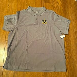 Gray Mickey Mouse polo